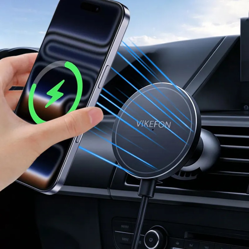 Magnetic Phone Holder For Car Vent - Carregador Sem Fio para Carro, Suporte
