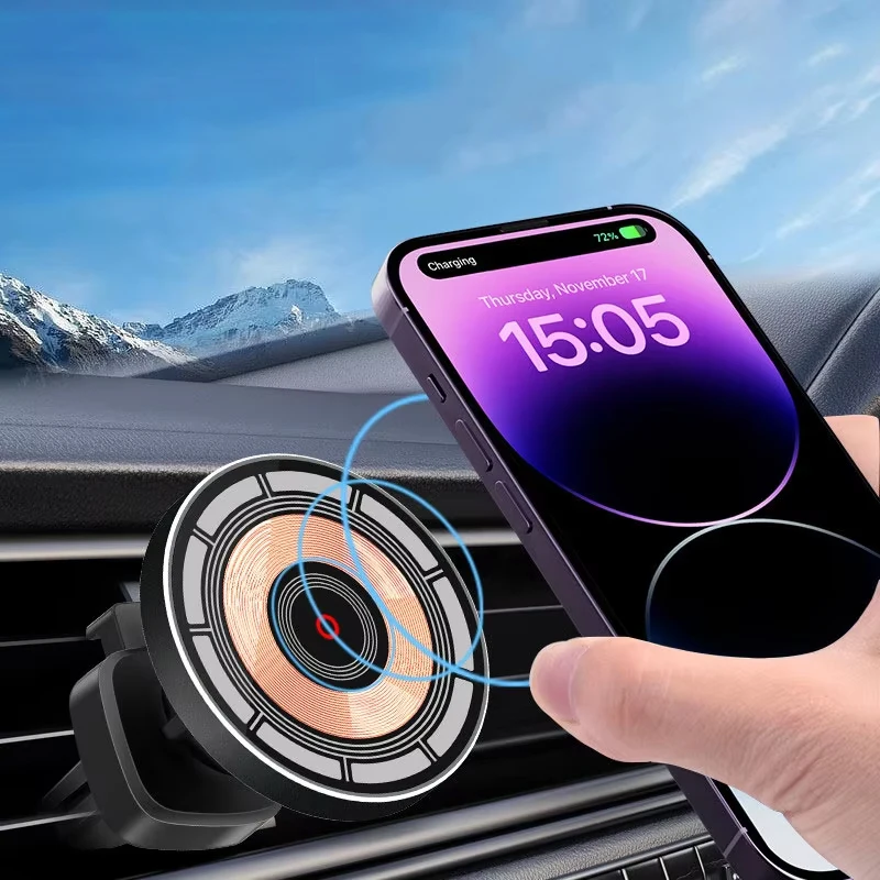 Carregador sem fio magnético p - Wireless Car Charger Mount Fast Charging avaliação e preço