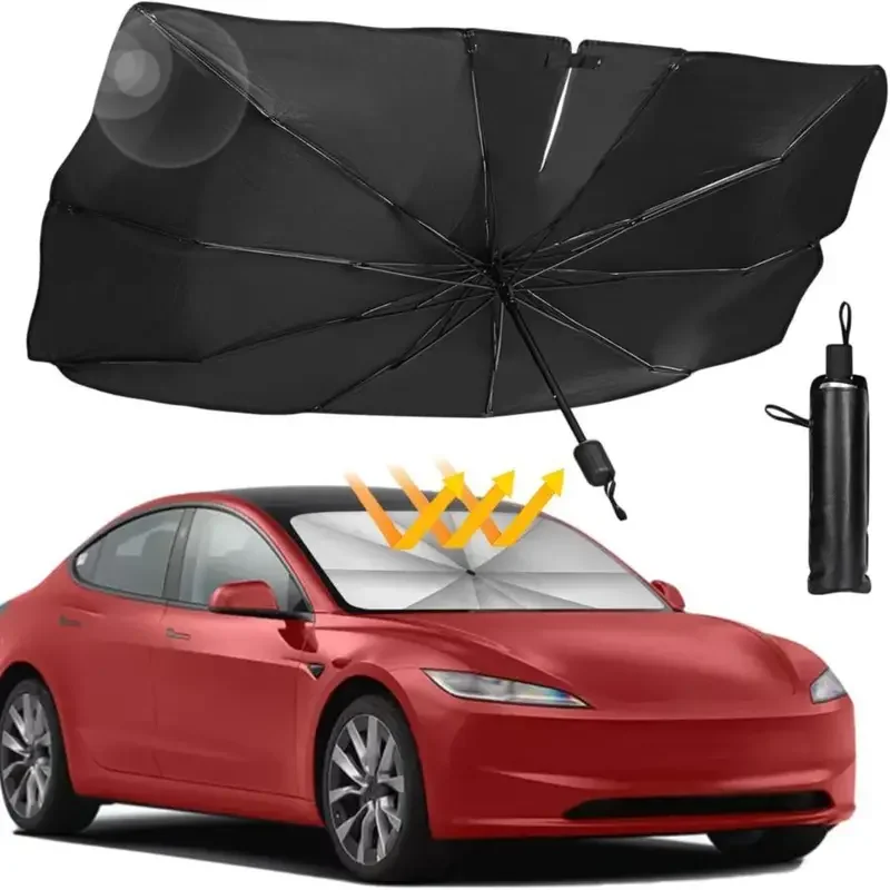 Sombrinha para Para-brisa de C - Car Sunshade Windshield Umbrella Foldable avaliação e preço