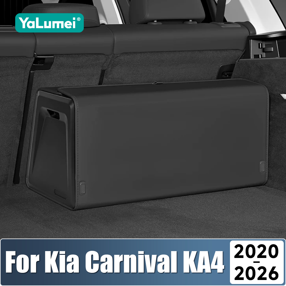 Para Kia Carnival Sedona KA4 2 - Car Trunk Organizer Foldable Storage Box avaliação e preço