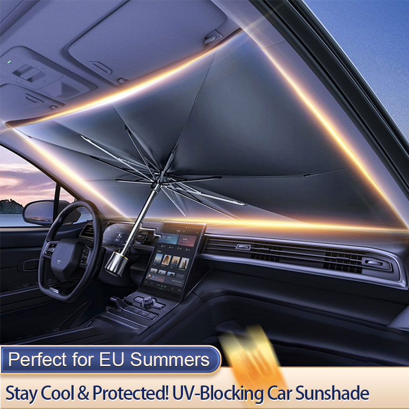 Pára-sol do carro guarda-chuva - Car Sunshade Windshield Umbrella Foldable avaliação e preço
