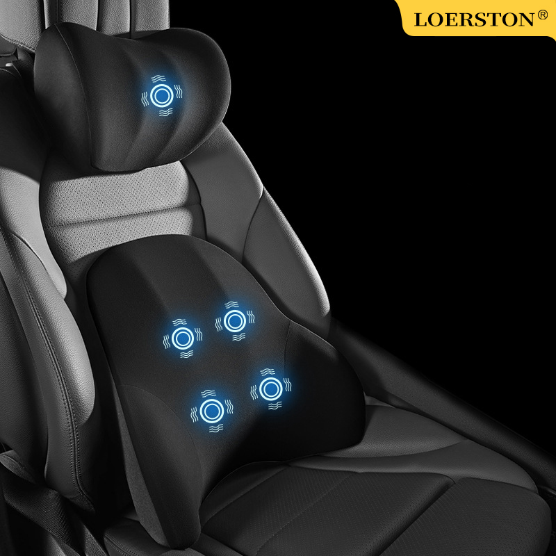 PU Couro Carro Almofada De Apo - Memory Foam Car Neck Pillow Lumbar Support avaliação e preço